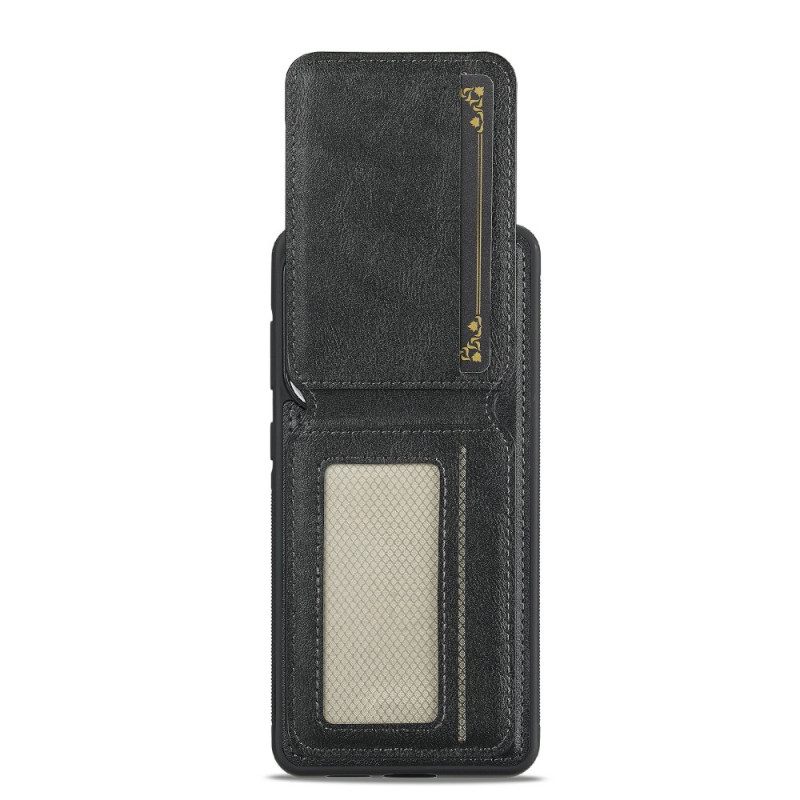 Hoesje Samsung Galaxy S25 5g Edge Afneembare Magnetische Kaarthouder Bescherming Hoesje