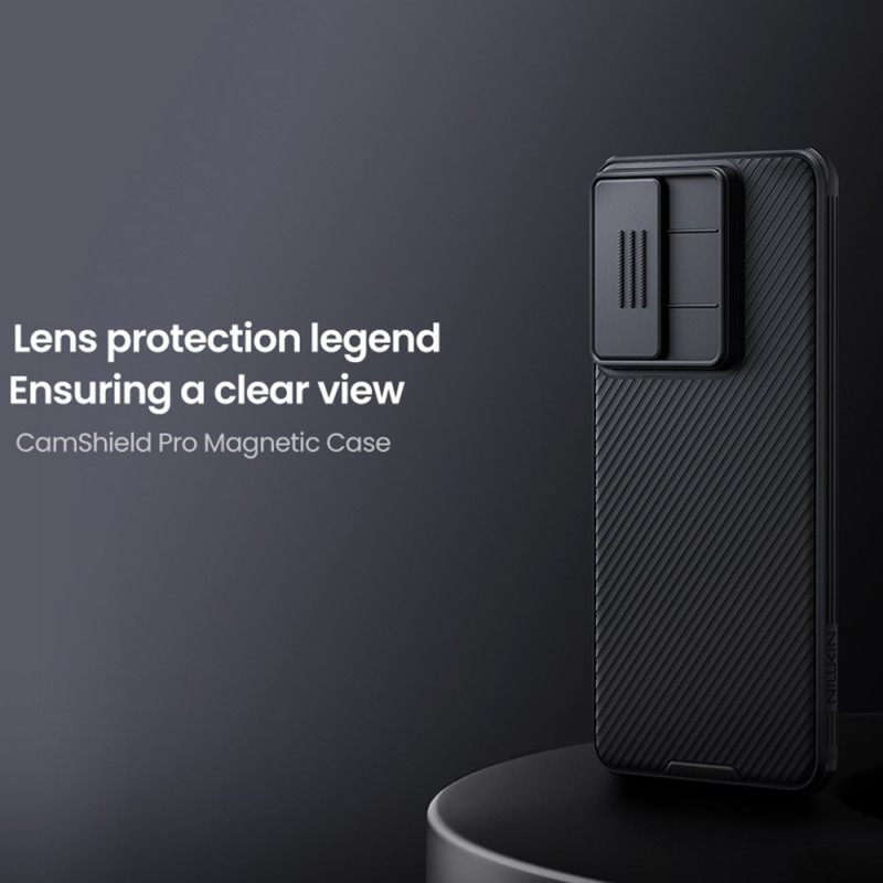 Hoesje Samsung Galaxy S25 5g Edge Camshield Pro Met Schuifbare Cameracover Nillkin