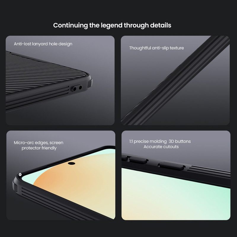 Hoesje Samsung Galaxy S25 5g Edge Camshield Pro Met Schuifbare Cameracover Nillkin