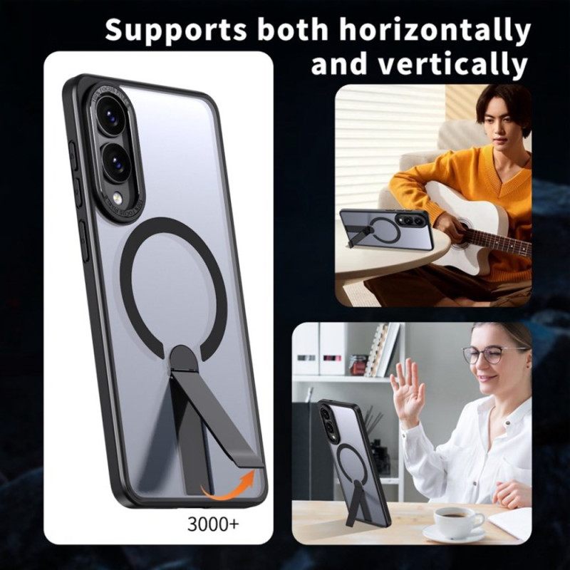 Hoesje Samsung Galaxy S25 5g Edge Compatibel Met Magsafe Met Geïntegreerde Standaard Bescherming Hoesje