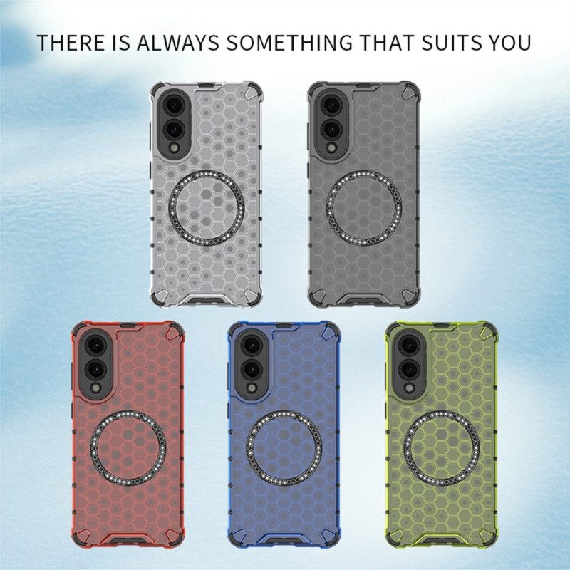 Hoesje Samsung Galaxy S25 5g Edge Compatibel Met Magsafe Honeycomb Bescherming Hoesje