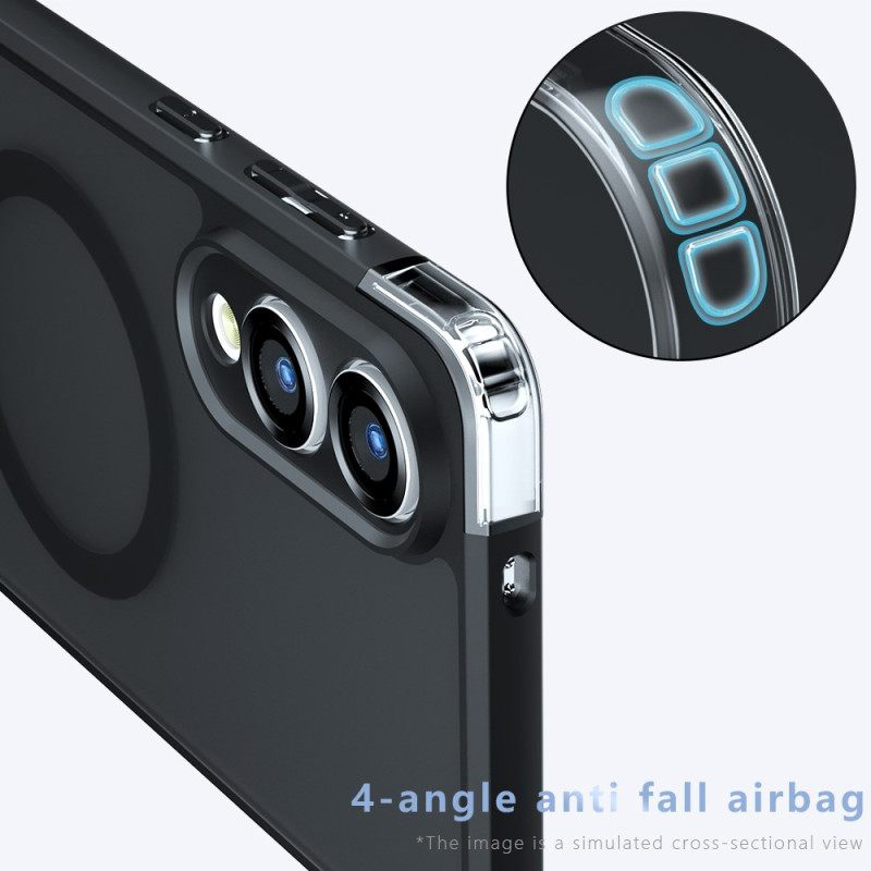 Hoesje Samsung Galaxy S25 5g Edge Compatibel Met Magsafe Mate Bescherming Hoesje