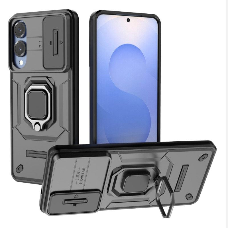 Hoesje Samsung Galaxy S25 5g Edge Duurzame Ring Met Lensbeschermer