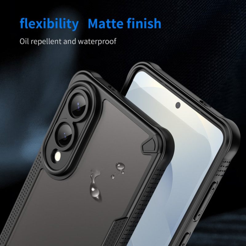 Hoesje Samsung Galaxy S25 5g Edge Geborsteld Doorschijnend