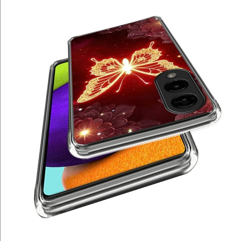 Hoesje Samsung Galaxy S25 5g Edge Gouden Vlinder