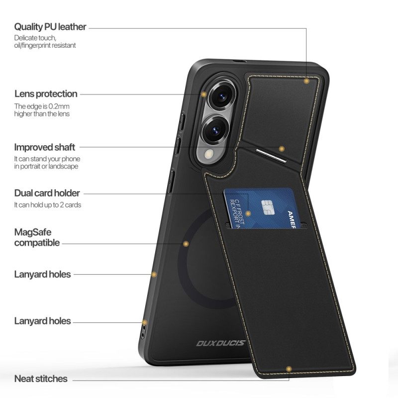 Hoesje Samsung Galaxy S25 5g Edge Magnetisch Met Kaarthouder Bescherming Hoesje