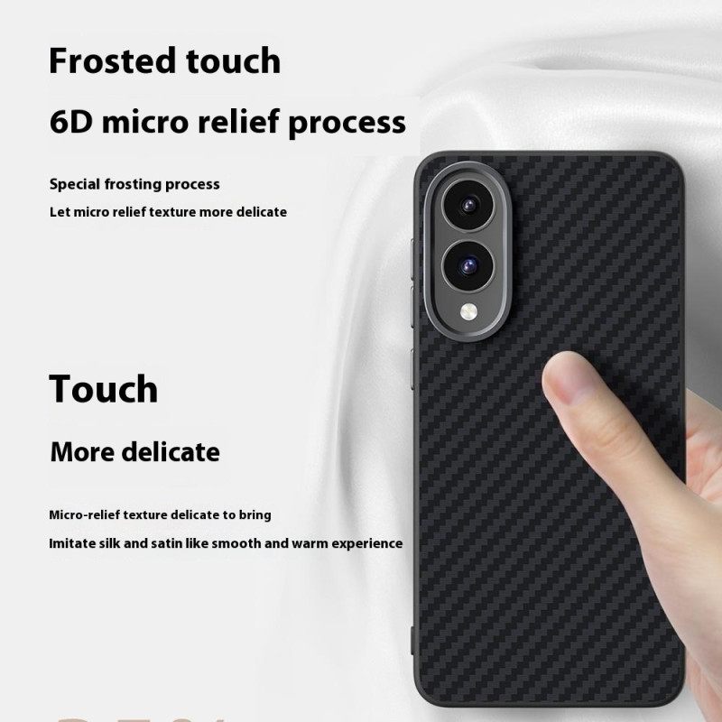 Hoesje Samsung Galaxy S25 5g Edge Magsafe-compatibel Koolstofvezel Abeel Bescherming Hoesje