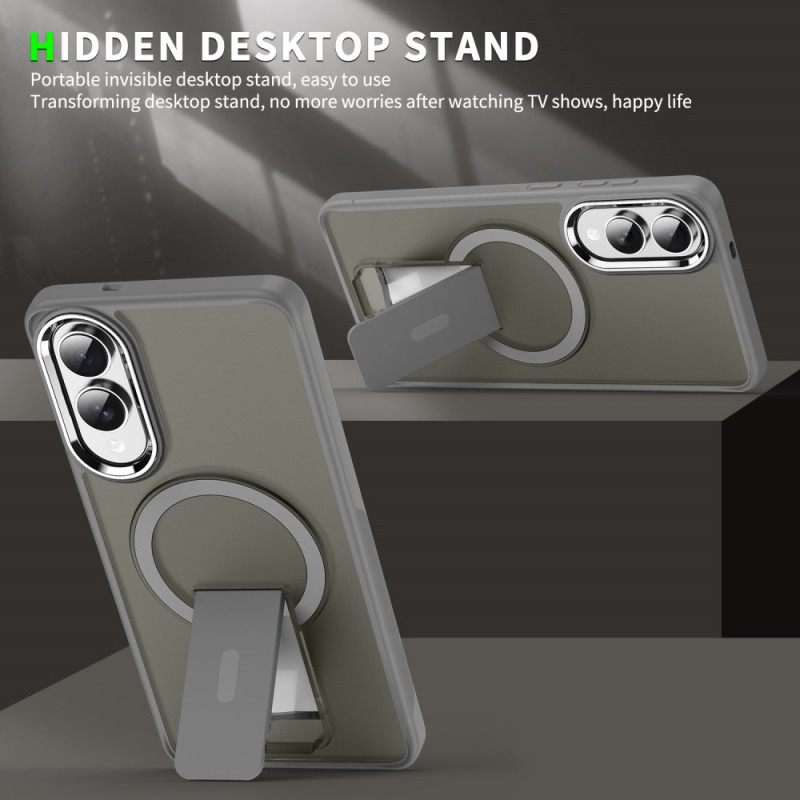 Hoesje Samsung Galaxy S25 5g Edge Magsafe-compatibel Met Standaard Bescherming Hoesje