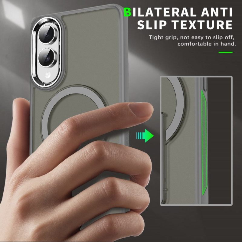 Hoesje Samsung Galaxy S25 5g Edge Magsafe-compatibel Met Standaard Bescherming Hoesje