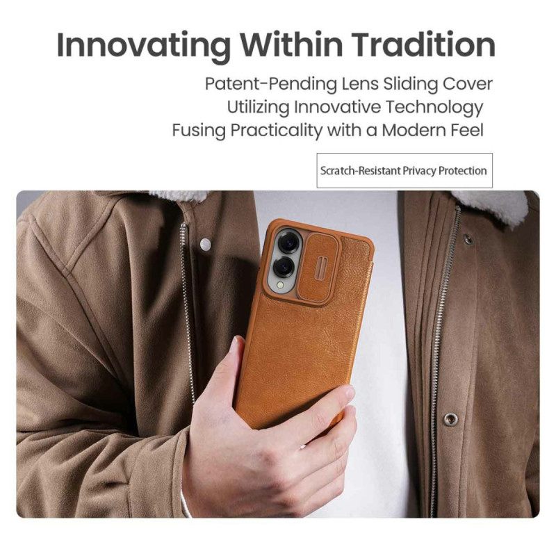 Hoesje Samsung Galaxy S25 5g Edge Qin Pro-serie Nillkin