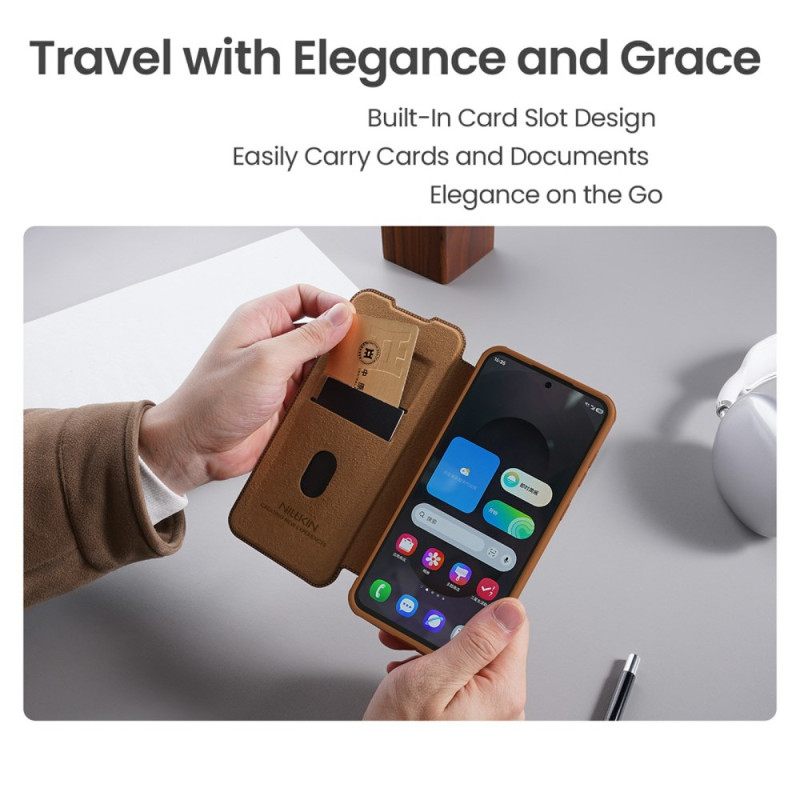 Hoesje Samsung Galaxy S25 5g Edge Qin Pro-serie Nillkin