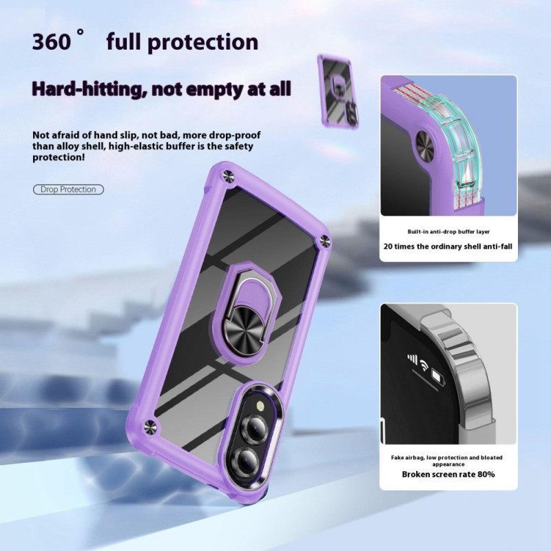 Hoesje Samsung Galaxy S25 5g Edge Robuust Met Handsfree Standaard