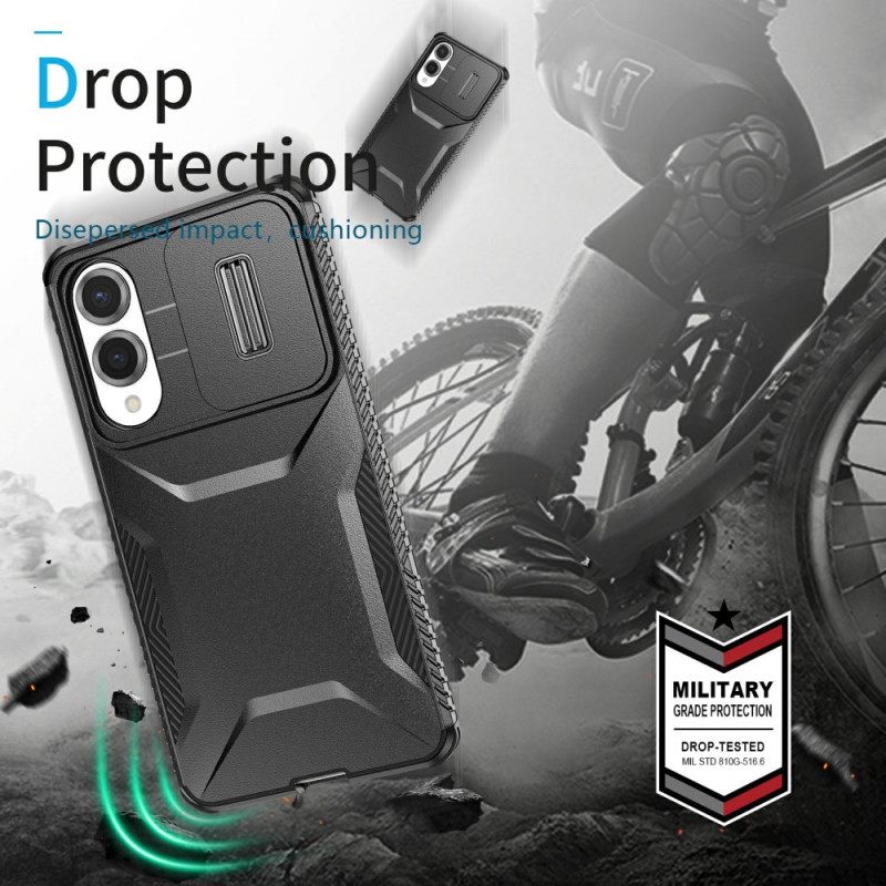 Hoesje Samsung Galaxy S25 5g Edge Robuust Metaaleffect