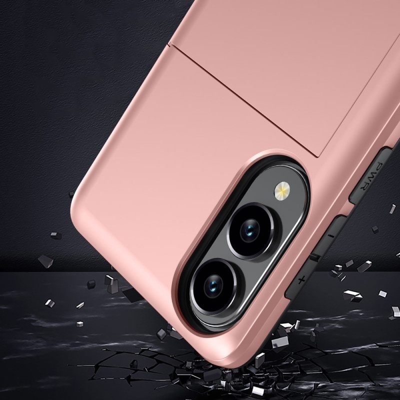 Hoesje Samsung Galaxy S25 5g Edge Schuifbare Kaarthouder Bescherming Hoesje