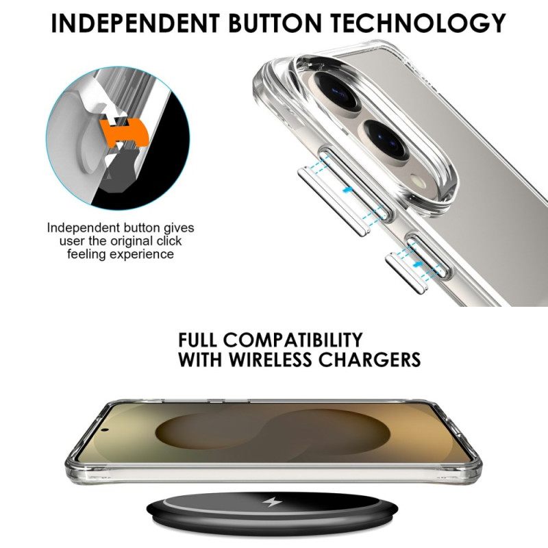 Hoesje Samsung Galaxy S25 5g Edge Versterkt Transparant Bescherming Hoesje