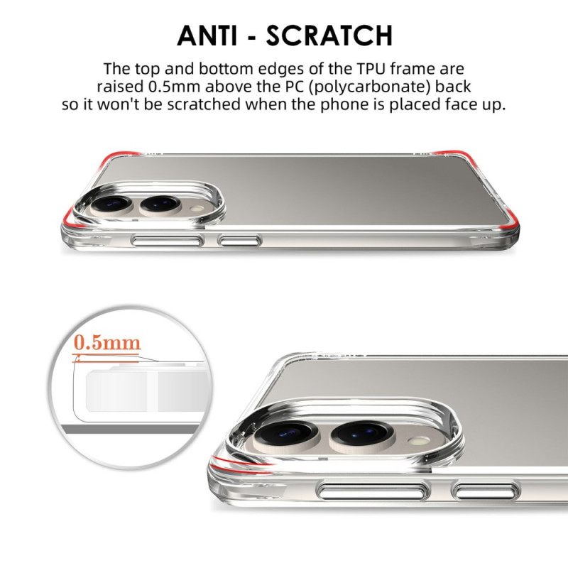 Hoesje Samsung Galaxy S25 5g Edge Versterkt Transparant Bescherming Hoesje