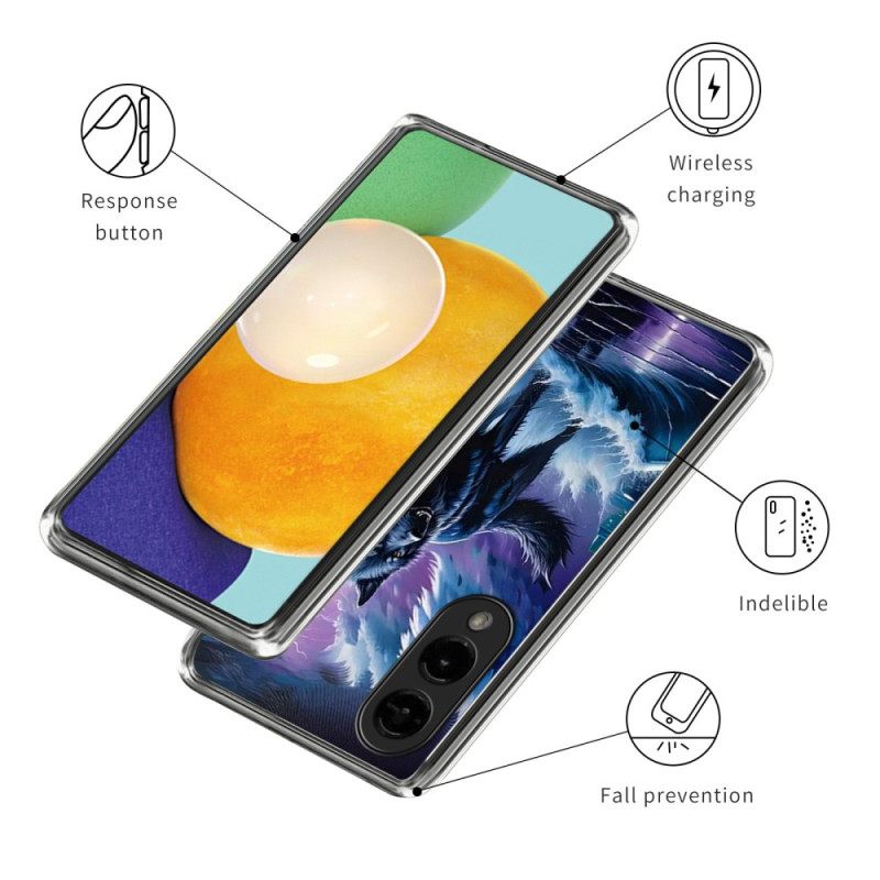 Hoesje Samsung Galaxy S25 5g Edge Wolf Bescherming Hoesje