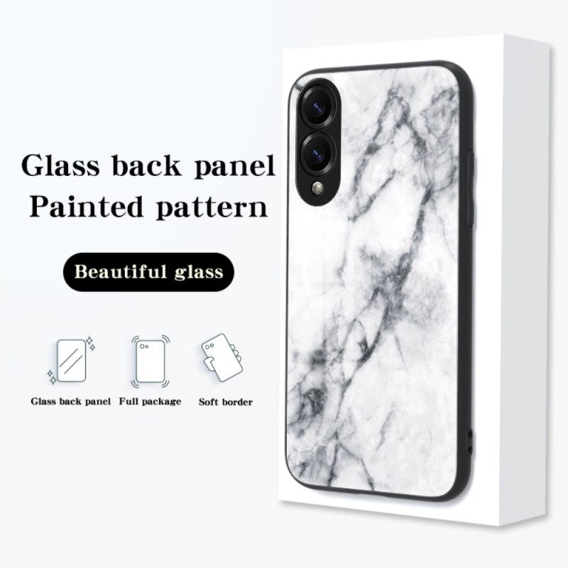 Hoesje Voor Samsung Galaxy S25 5g Edge Gehard Marmerglas