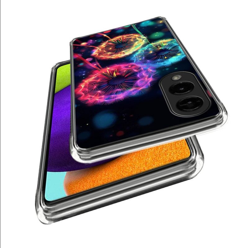 Hoesje Voor Samsung Galaxy S25 5g Edge Kleurrijke Paardenbloemen