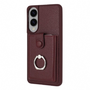 Hoesje Voor Samsung Galaxy S25 5g Edge Ringhouder En Kaarthouder