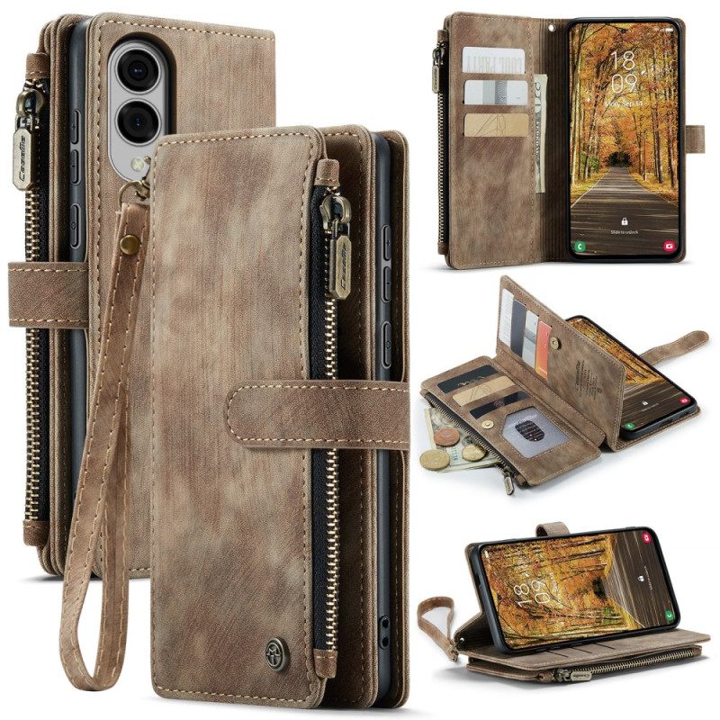 Leren Hoesje Samsung Galaxy S25 5g Edge Caseme Portemonnee