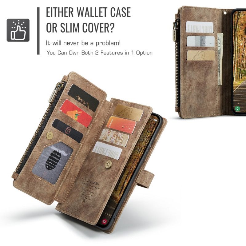 Leren Hoesje Samsung Galaxy S25 5g Edge Caseme Portemonnee