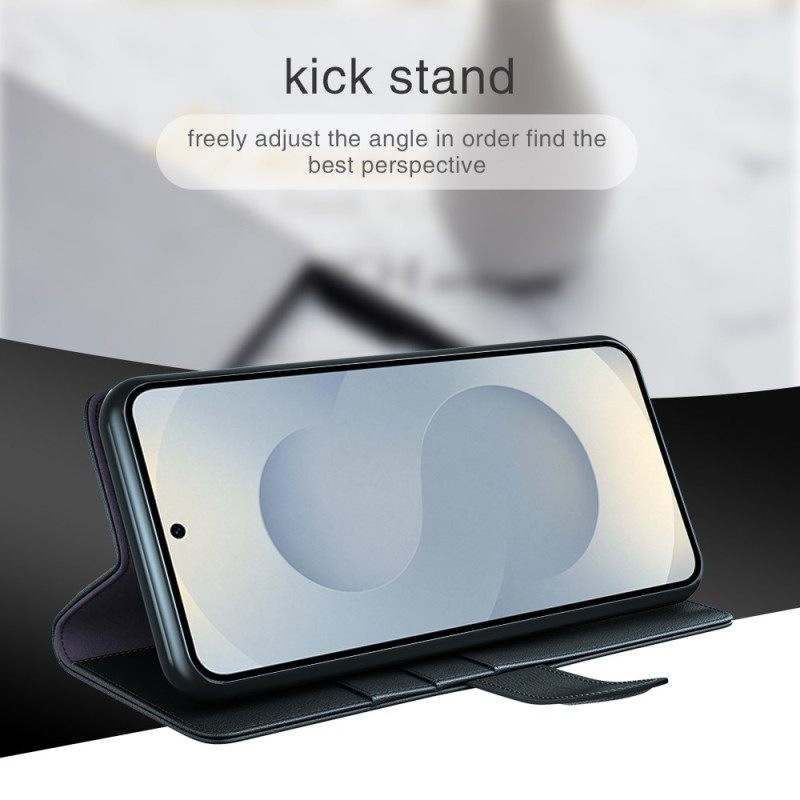 Leren Hoesje Samsung Galaxy S25 5g Edge Echt Leer