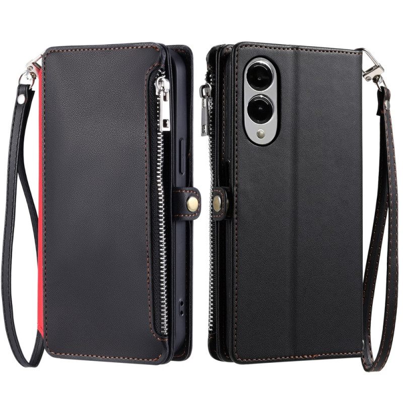 Leren Hoesje Samsung Galaxy S25 5g Edge Ergonomische Polsband