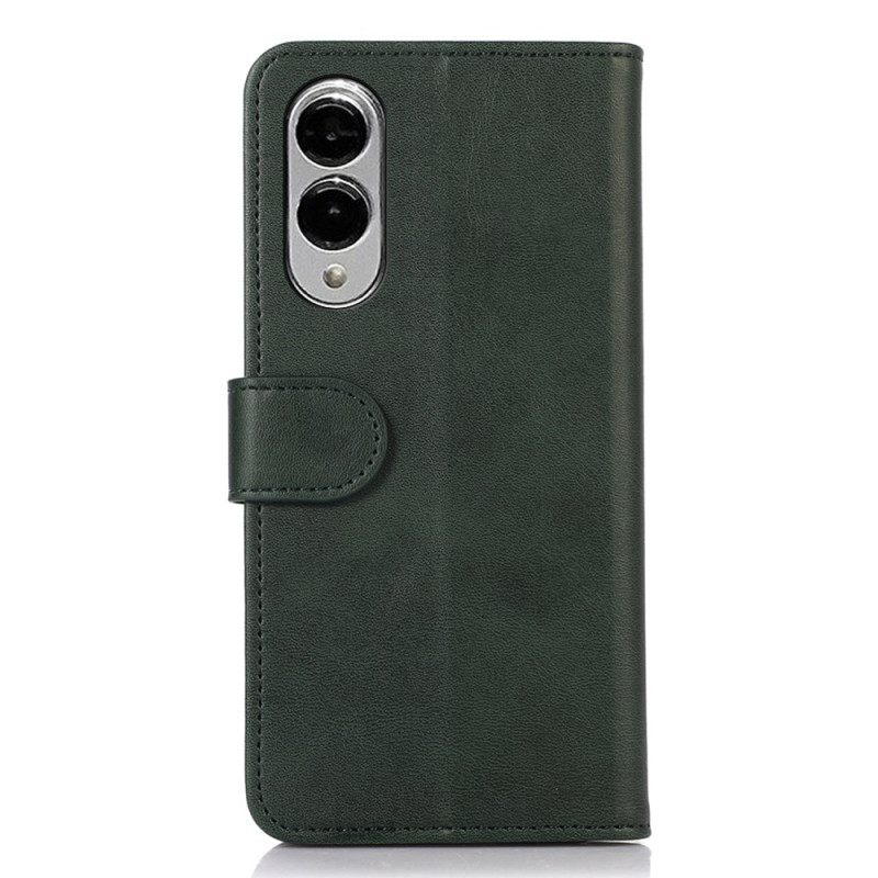 Leren Hoesje Samsung Galaxy S25 5g Edge Gestructureerd Leer Bescherming Hoesje