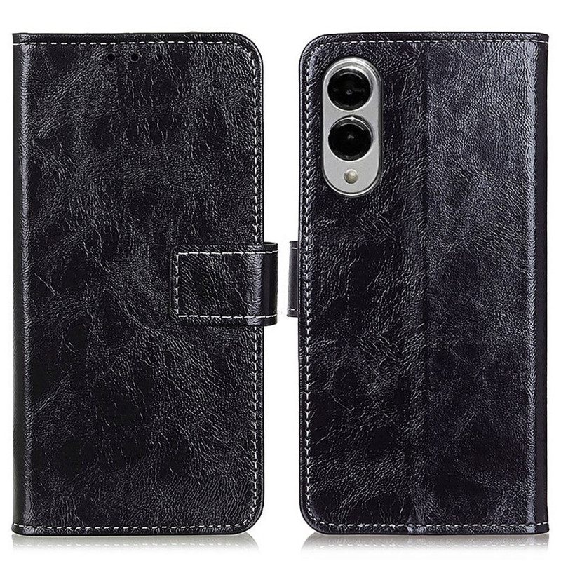 Leren Hoesje Samsung Galaxy S25 5g Edge Glanzend