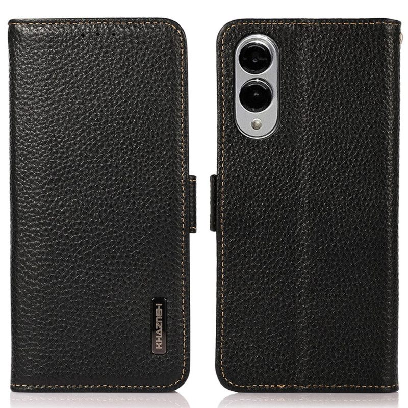 Leren Hoesje Samsung Galaxy S25 5g Edge Rfid-bescherming Khazneh