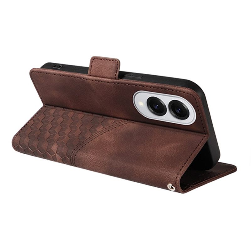 Leren Hoesje Samsung Galaxy S25 5g Edge Sterrendesign Bescherming Hoesje