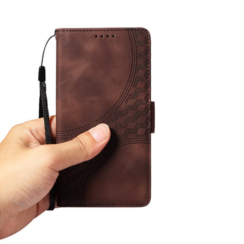 Leren Hoesje Samsung Galaxy S25 5g Edge Sterrendesign Bescherming Hoesje