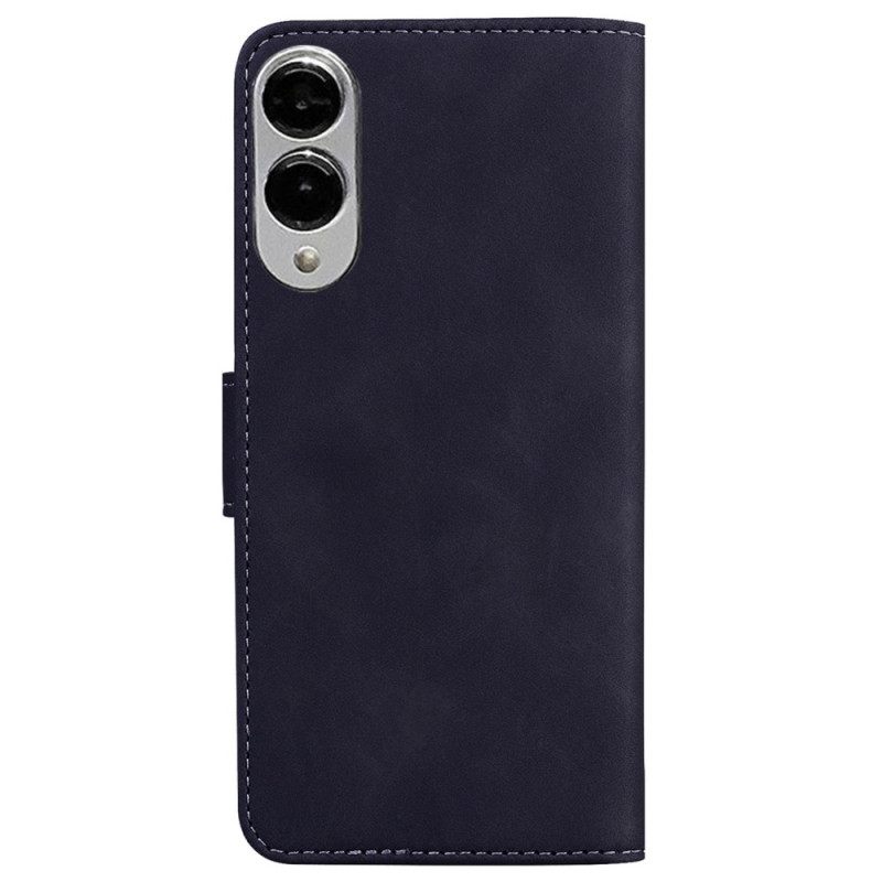 Leren Hoesje Samsung Galaxy S25 5g Edge Suède-stijl