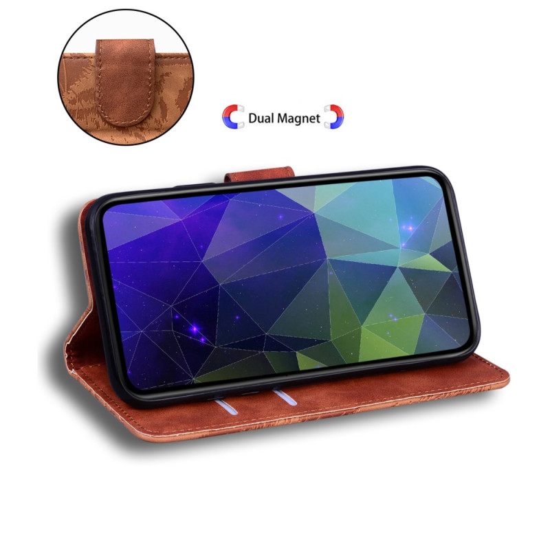 Leren Hoesje Samsung Galaxy S25 5g Edge Tijgerprint