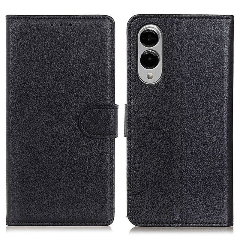 Leren Hoesje Samsung Galaxy S25 5g Edge Traditioneel Kunstleer Bescherming Hoesje