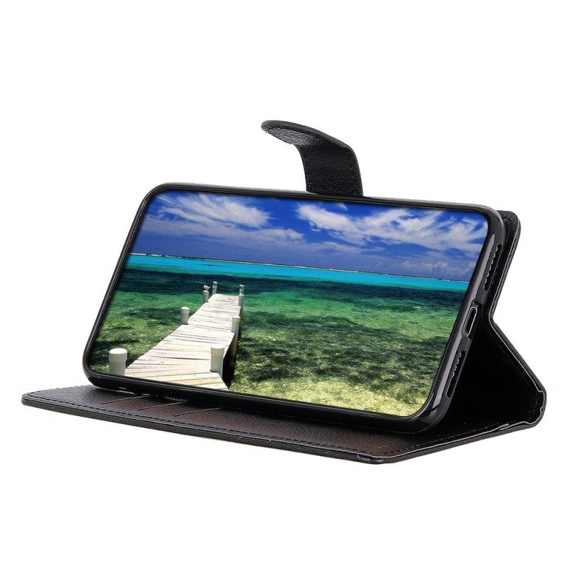 Leren Hoesje Samsung Galaxy S25 5g Edge Traditioneel Kunstleer Bescherming Hoesje