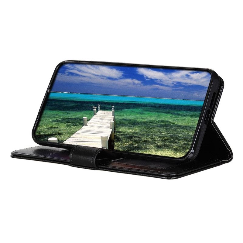 Leren Hoesje Voor Samsung Galaxy S25 5g Edge Lakleer Imitatieleer