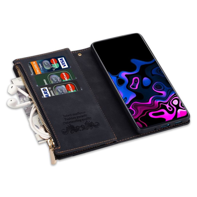 Leren Hoesje Voor Samsung Galaxy S25 5g Edge Portemonnee Met Diamantpatroon