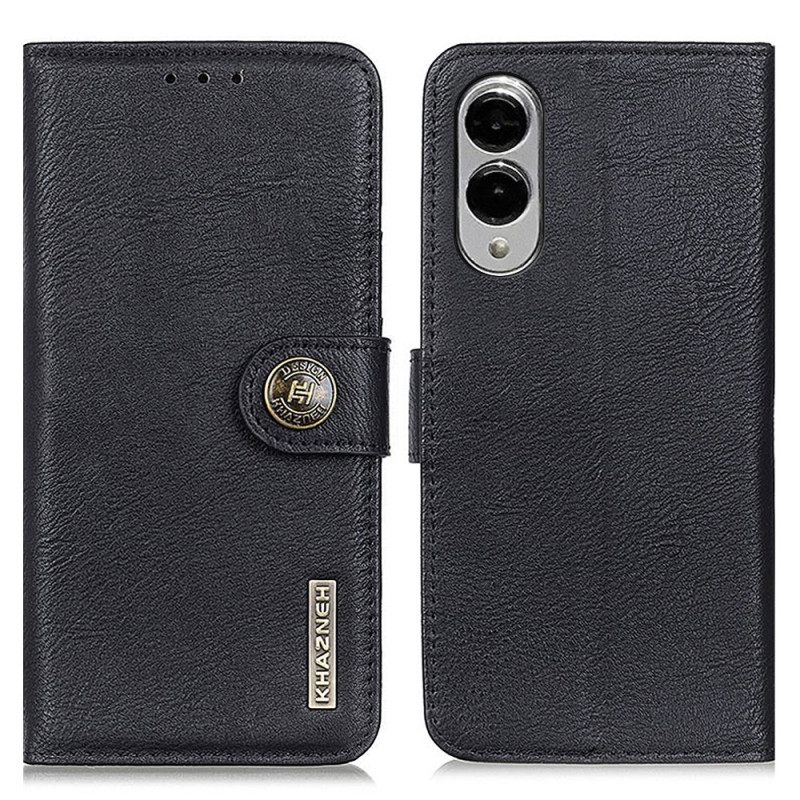 Leren Hoesje Voor Samsung Galaxy S25 5g Edge Vintage Khazneh