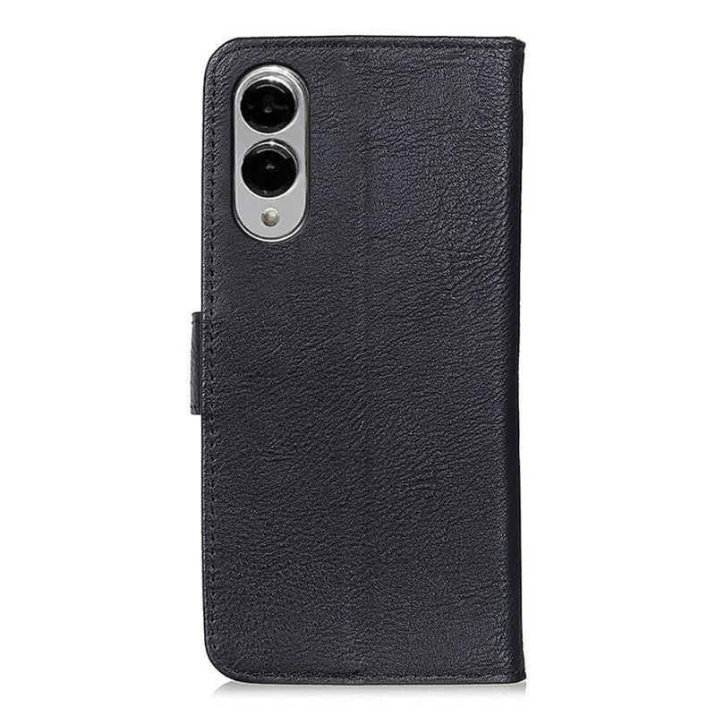 Leren Hoesje Voor Samsung Galaxy S25 5g Edge Vintage Khazneh