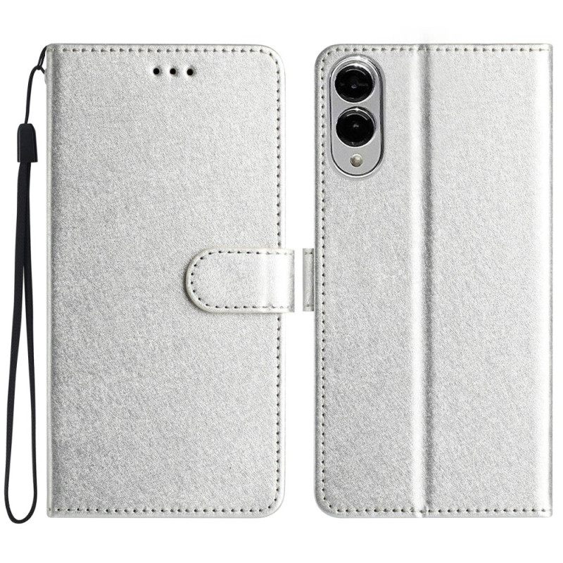 Leren Hoesje Voor Samsung Galaxy S25 5g Edge Zijdetextuur