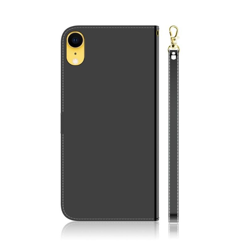 Folio-hoesje voor iPhone XR Anti-fall Spiegeleffect Van Kunstleer