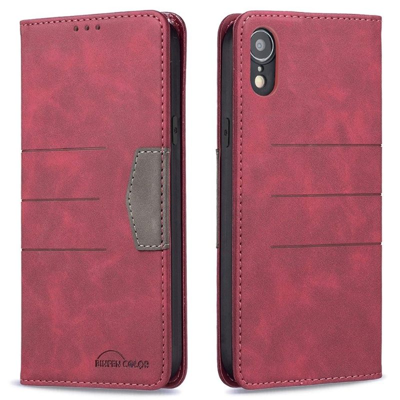 Folio-hoesje voor iPhone XR Binfen Color Flip Faux Leather