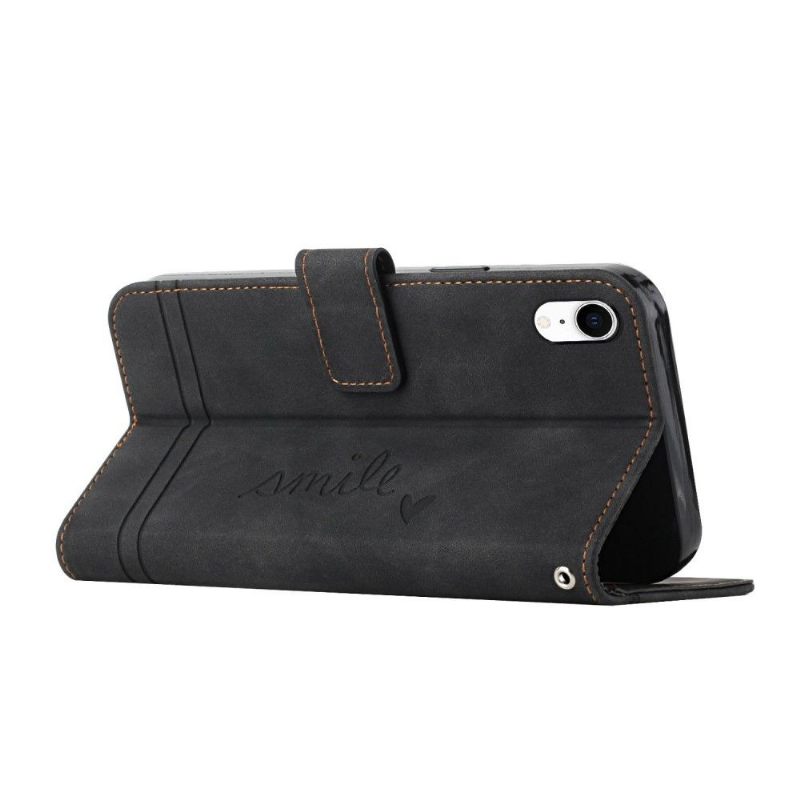 Folio-hoesje voor iPhone XR Glimlachlijnen