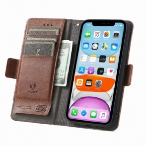 Folio-hoesje voor iPhone XR Zakelijk Omdraaien