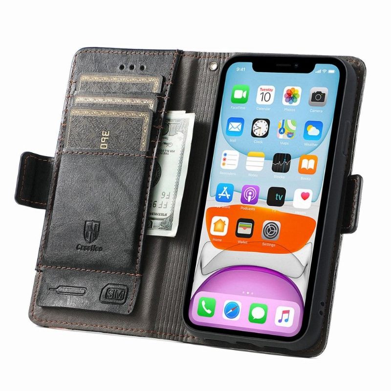 Folio-hoesje voor iPhone XR Zakelijk Omdraaien