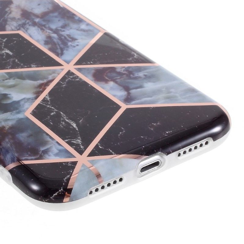 Hoesje voor iPhone XR Geometrisch Marmer