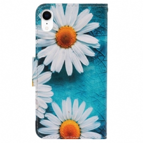 Leren Hoesje voor iPhone XR Bescherming Margaretha