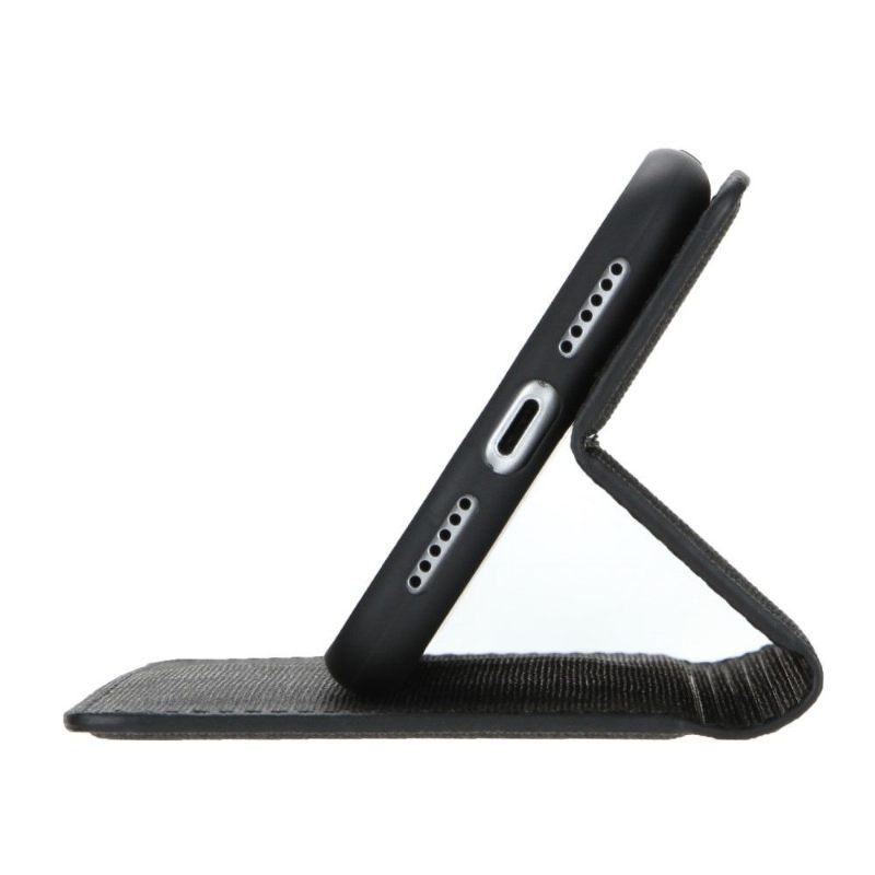 Telefoonhoesje voor iPhone XR Folio-hoesje Kaarthouder Stof Effect